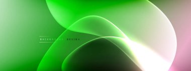 Vektör soyut arkaplan - sıvı kabarcıklar, gölgeler ve ışık efektleri ile sıvı gradyan şekiller. Metin için parlak tasarım şablonu