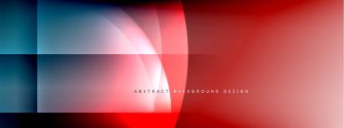 Vektör soyut arkaplan - gölgeler ve ışık efektleri ile sıvı gradyanı üzerinde daire ve çapraz çapraz. Metin için tekno ya da ticari parlak tasarım şablonları