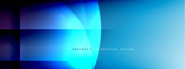 Vektör soyut arkaplan - gölgeler ve ışık efektleri ile sıvı gradyanı üzerinde daire ve çapraz çapraz. Metin için tekno ya da ticari parlak tasarım şablonları