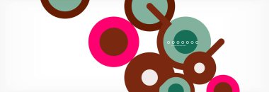 Kapaklar, afişler, el ilanları ve posterler ve diğer şablonlar için çemberler ve çizgiler soyut arkaplan