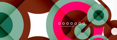 Kapaklar, afişler, el ilanları ve posterler ve diğer şablonlar için çemberler ve çizgiler soyut arkaplan