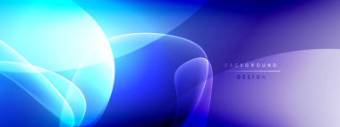 Vektör soyut arkaplan - sıvı kabarcıklar, gölgeler ve ışık efektleri ile sıvı gradyan şekiller. Metin için parlak tasarım şablonu