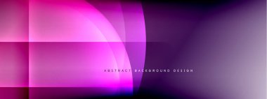 Vektör soyut arkaplan - gölgeler ve ışık efektleri ile sıvı gradyanı üzerinde daire ve çapraz çapraz. Metin için tekno ya da ticari parlak tasarım şablonları