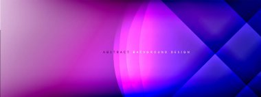 Vektör soyut arkaplan - gölgeler ve ışık efektleri ile sıvı gradyanı üzerinde daire ve çapraz çapraz. Metin için tekno ya da ticari parlak tasarım şablonları