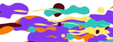 Moda sıvı biçimi, soyut tasarım şekilleri, pankartlar, broşürler, posterler, web iniş sayfaları, kapaklar veya pankartlar için dinamik vektör arkaplanı