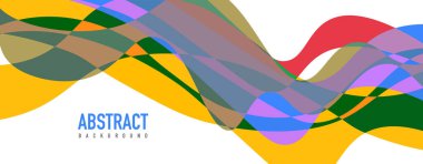 Akışkan dalga renkli soyut arkaplan. Dinamik renkli canlı vektör tasarımı