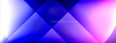 Vektör soyut arkaplan - gölgeler ve ışık efektleri ile sıvı gradyanı üzerinde daire ve çapraz çapraz. Metin için tekno ya da ticari parlak tasarım şablonları