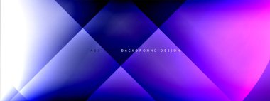 Vektör soyut arkaplan - gölgeler ve ışık efektleri ile sıvı gradyanı üzerinde daire ve çapraz çapraz. Metin için tekno ya da ticari parlak tasarım şablonları