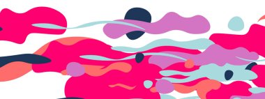 Moda sıvı biçimi, soyut tasarım şekilleri, pankartlar, broşürler, posterler, web iniş sayfaları, kapaklar veya pankartlar için dinamik vektör arkaplanı