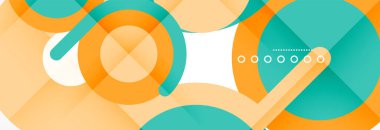 Kapaklar, afişler, el ilanları ve posterler ve diğer şablonlar için çemberler ve çizgiler soyut arkaplan