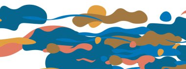 Moda sıvı biçimi, soyut tasarım şekilleri, pankartlar, broşürler, posterler, web iniş sayfaları, kapaklar veya pankartlar için dinamik vektör arkaplanı