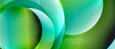 Sıvı gradyanlarla modern geometrik arkaplanı çember içine al