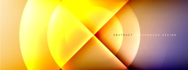 Vektör soyut arkaplan - gölgeler ve ışık efektleri ile sıvı gradyanı üzerinde daire ve çapraz çapraz. Metin için tekno ya da ticari parlak tasarım şablonları