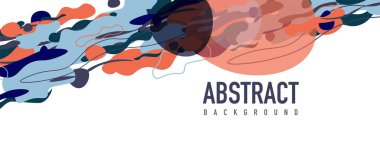 Moda sıvı biçimi, soyut tasarım şekilleri, pankartlar, broşürler, posterler, web iniş sayfaları, kapaklar veya pankartlar için dinamik vektör arkaplanı