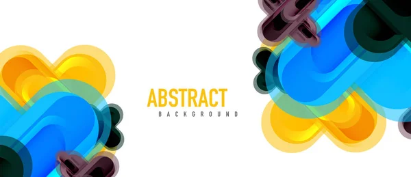 現代のベクトルガラスクロス形状カバー、プラカード、ポスター、バナーやチラシの抽象技術の背景 — ストックベクタ