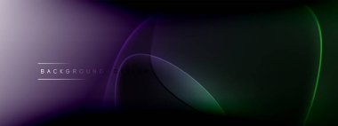 Vektör soyut arkaplan - sıvı kabarcıklar, gölgeler ve ışık efektleri ile sıvı gradyan şekiller. Metin için parlak tasarım şablonu