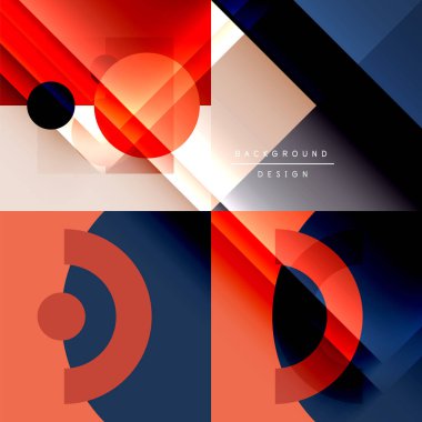 Neo memphis geometrik deseni daireler, kareler ve çizgilerle. Kapaklar, afişler, el ilanları ve posterler ve diğer şablonlar için pop sanatları soyut arka plan