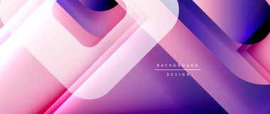 Çizgiler ve modern formlarla vektör geometrik arkaplan. Soyut yuvarlak şekiller, gölge ve ışık efektleri ile akışkan eğimli