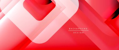 Çizgiler ve modern formlarla vektör geometrik arkaplan. Soyut yuvarlak şekiller, gölge ve ışık efektleri ile akışkan eğimli