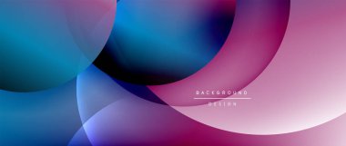 Sıvı gradyanlarla modern geometrik arkaplanı çember içine al