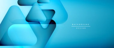 Üçgen geometrik soyut arkaplanı şekillendirir. Üç boyutlu gölge efektleri ve sıvı eğimleri. Metin mesajınız için modern üstüste bindirme formları duvar kağıdı