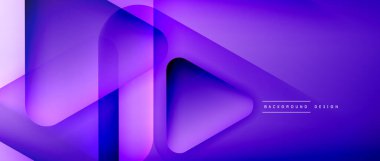 Üçgen geometrik soyut arkaplanı şekillendirir. Üç boyutlu gölge efektleri ve sıvı eğimleri. Metin mesajınız için modern üstüste bindirme formları duvar kağıdı