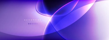 Vektör soyut arkaplan - sıvı kabarcıklar, gölgeler ve ışık efektleri ile sıvı gradyan şekiller. Metin için parlak tasarım şablonu