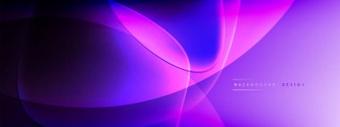 Vektör soyut arkaplan - sıvı kabarcıklar, gölgeler ve ışık efektleri ile sıvı gradyan şekiller. Metin için parlak tasarım şablonu