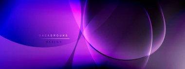 Vektör soyut arkaplan - sıvı kabarcıklar, gölgeler ve ışık efektleri ile sıvı gradyan şekiller. Metin için parlak tasarım şablonu