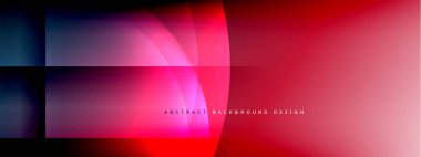 Vektör soyut arkaplan - gölgeler ve ışık efektleri ile sıvı gradyanı üzerinde daire ve çapraz çapraz. Metin için tekno ya da ticari parlak tasarım şablonları