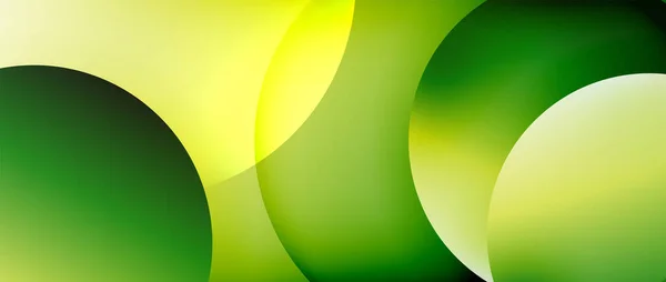 Cercle moderne fond abstrait géométrique avec gradients liquides — Image vectorielle