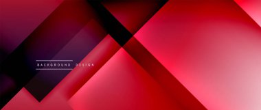 Kare şekiller bileşimi, akışkan geometrik soyut arkaplan. 3B gölge efektleri, modern tasarım şablonu