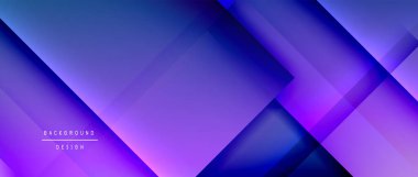 Kare şekiller bileşimi, akışkan geometrik soyut arkaplan. 3B gölge efektleri, modern tasarım şablonu