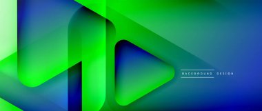 Üçgen geometrik soyut arkaplanı şekillendirir. Üç boyutlu gölge efektleri ve sıvı eğimleri. Metin mesajınız için modern üstüste bindirme formları duvar kağıdı