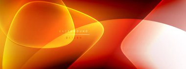 Vektör soyut arkaplan - sıvı kabarcıklar, gölgeler ve ışık efektleri ile sıvı gradyan şekiller. Metin için parlak tasarım şablonu