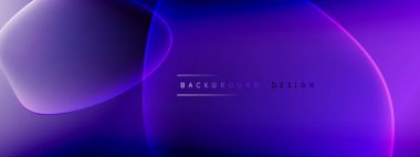 Vektör soyut arkaplan - sıvı kabarcıklar, gölgeler ve ışık efektleri ile sıvı gradyan şekiller. Metin için parlak tasarım şablonu