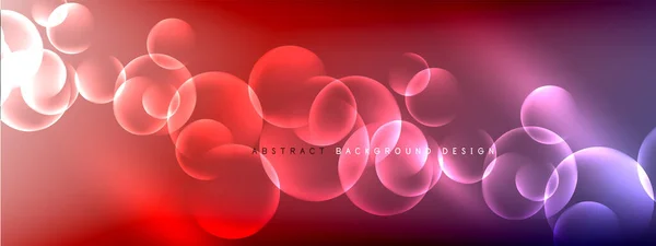 Vektorové abstraktní pozadí tekuté bubliny krouží na tekutém gradientu se stíny a světelnými efekty. Lesklé šablony návrhů pro text — Stockový vektor