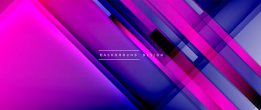 Sıvı renk eğiminde dinamik çizgiler. Metnin, logonuz veya grafikleriniz için modaylı geometrik soyut arkaplan