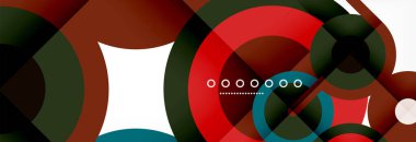 Kapaklar, afişler, el ilanları ve posterler ve diğer şablonlar için çemberler ve çizgiler soyut arkaplan