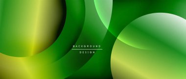 Sıvı gradyanlarla modern geometrik arkaplanı çember içine al