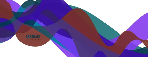 流线型波浪色彩斑斓的抽象背景.动态五彩缤纷的矢量设计 — 图库矢量图片