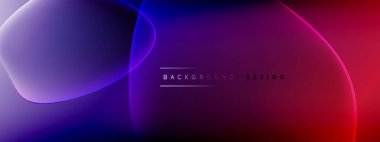 Vektör soyut arkaplan - sıvı kabarcıklar, gölgeler ve ışık efektleri ile sıvı gradyan şekiller. Metin için parlak tasarım şablonu