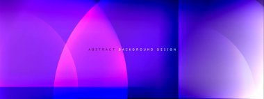 Vektör soyut arkaplan - gölgeler ve ışık efektleri ile sıvı gradyanı üzerinde daire ve çapraz çapraz. Metin için tekno ya da ticari parlak tasarım şablonları