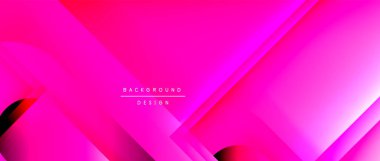 Çizgiler ve modern formlarla vektör geometrik arkaplan. Soyut yuvarlak şekiller, gölge ve ışık efektleri ile akışkan eğimli