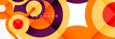 Kapaklar, afişler, el ilanları ve posterler ve diğer şablonlar için çemberler ve çizgiler soyut arkaplan