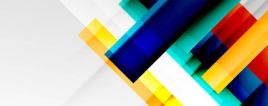 Gölge çizgileri, modern formlar, dikdörtgenler, kareler ve akışkan eğimlere sahip geometrik soyut arkaplanlar. Parlak renkli çizgiler serin arkaplanlar