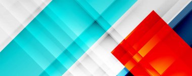 Gölge çizgileri, modern formlar, dikdörtgenler, kareler ve akışkan eğimlere sahip geometrik soyut arkaplanlar. Parlak renkli çizgiler serin arkaplanlar