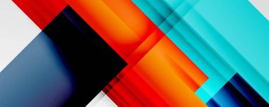 Gölge çizgileri, modern formlar, dikdörtgenler, kareler ve akışkan eğimlere sahip geometrik soyut arkaplanlar. Parlak renkli çizgiler serin arkaplanlar