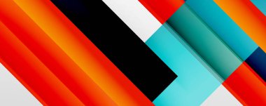 Gölge çizgileri, modern formlar, dikdörtgenler, kareler ve akışkan eğimlere sahip geometrik soyut arkaplanlar. Parlak renkli çizgiler serin arkaplanlar