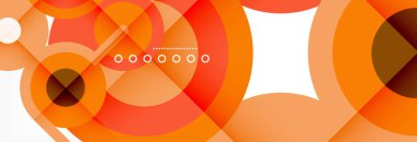 Kapaklar, afişler, el ilanları ve posterler ve diğer şablonlar için çemberler ve çizgiler soyut arkaplan